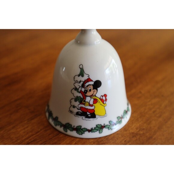 Mickey Mouse Christmas Bell Walt Disney DIsneyland Disneyworld Japan Candy Cane - Picture 3 of 10